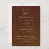 Rustic Rode Mason Jars Bachelorette Feest Uitnodig Kaart (Achterkant)