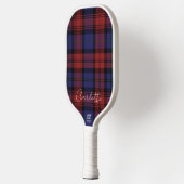 Rustic Rode Paars MacLachlan Plaid Tartan Pickleball Paddle (Links)