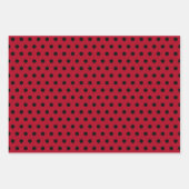 Rustic Rode Plaid Stippen Strepen Inpakpapier Vel (Voorkant 2)