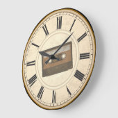 RUSTIC ROMAN NUMERALS UNIQUE CASSETTEBANDJE GROTE KLOK (Hoek)