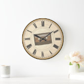 RUSTIC ROMAN NUMERALS UNIQUE CASSETTEBANDJE GROTE KLOK (Huis)