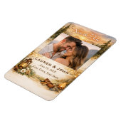 Rustic Romance Photo Save The Date Wedding Magnet Magneet (Linkerzijde)