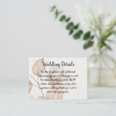 Rustic Romance Wedding Enclosure Cards Informatiekaartje (Staand voorkant)