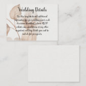 Rustic Romance Wedding Enclosure Cards Informatiekaartje (Voorkant / Achterkant)