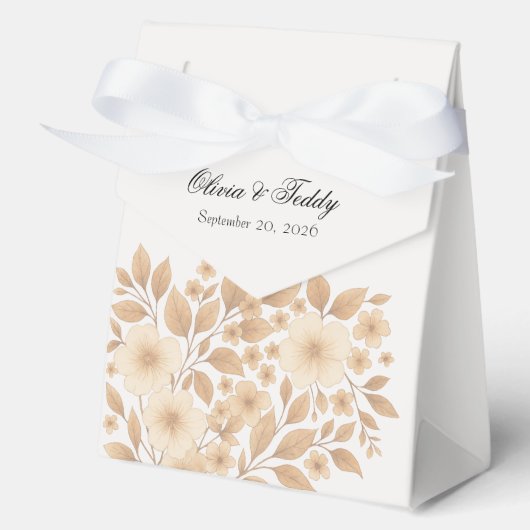 Rustic Romance Wedding Favor Boxes Bedankdoosjes (Voorkant)