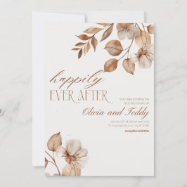 Rustic Romance Wedding Invitations v2 Kaart