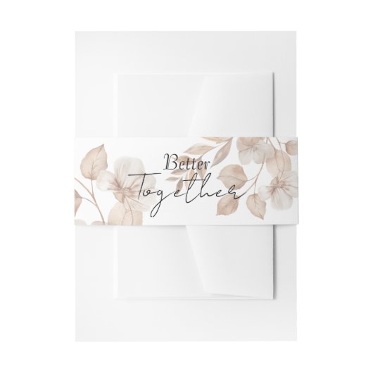 Rustic Romance Wedding  Uitnodigingen Wikkel (Voorkant Voorbeeld)