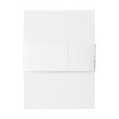 Rustic Romance Wedding  Uitnodigingen Wikkel (Achterkant Voorbeeld)