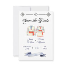 Rustic Romanian Wedding Traditional Folk Costumes 