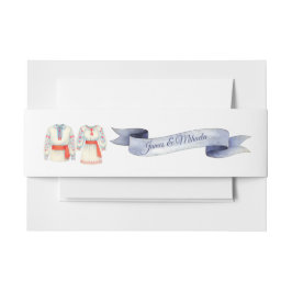 Rustic Romanian Wedding Traditional Folk Costumes Uitnodigingen Wikkel