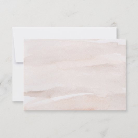 Rustic Romantic Arrow en Heart Wedding RSVP (Achterkant)