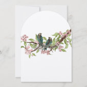 Rustic Romantic Blauwgroen Love Bird Blauwgroen We Kaart (Voorkant)