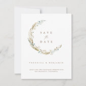 Rustic Romantic de Foto bewaart de Datum Kaart (Voorkant)