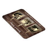 Rustic, Romantic en  "Save the Date" Weddenschap Magneet (Rechterzijde)