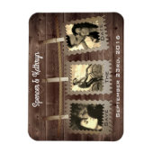 Rustic, Romantic en  "Save the Date" Weddenschap Magneet (Verticaal)