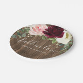 Rustic Romantic Greenery Vrijgezellenfeest Borden Papieren Bordje (Gekanteld)