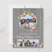 Rustic Romantic Holiday 4 Fotocollage Kerstmis (Voorkant)