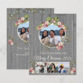 Rustic Romantic Holiday 4 Fotocollage Kerstmis (Voorkant / Achterkant)