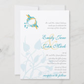 Rustic Romantic Hummingbird Kiss Love BirdWedding Kaart (Voorkant)