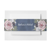 Rustic Romantic Waterverf Floral Uitnodigingen Wikkel (Voorkant Voorbeeld)