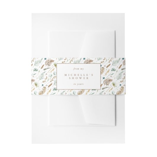 Rustic Romantische Zeep Belly Band Label Wrap Uitnodigingen Wikkel (Voorkant Voorbeeld)