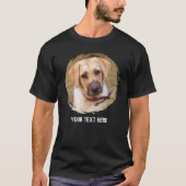 Rustic Ronde Foto en Tekst T-shirt (Voorkant)