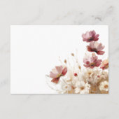 Rustic Rood & Gerst Aquarel Wilde Bloemen Details Informatiekaartje (Achterkant)