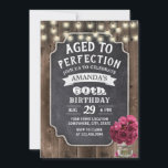 Rustic Roos Floral Jar Barn Wood 60th Birthday Kaart<br><div class="desc">Het Roos Floral Jar,  dat in Roustic Bourgogne werd gehouden tot perfecte feestdagen.</div>