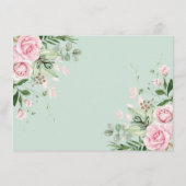 Rustic Roos Garden Greenery Books for Baby Girl Informatiekaartje (Achterkant)