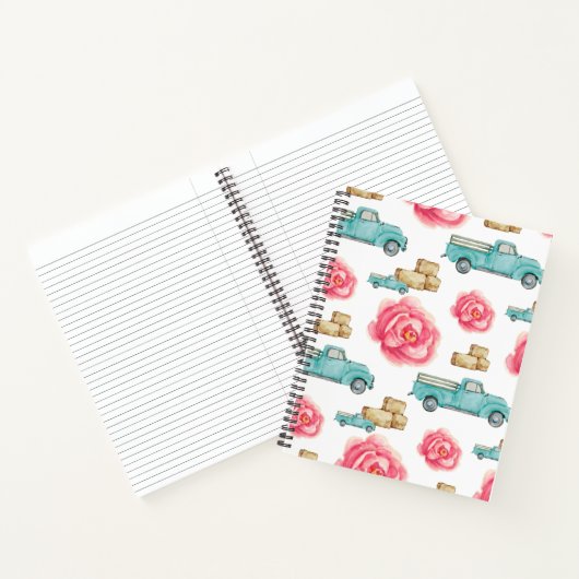 Rustic Roos Spiral Notitieboek (Binnen)
