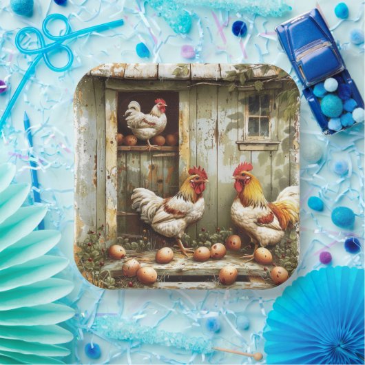 Rustic Roost Feest Papieren Bord (Feest)