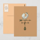 Rustic Rooster Briefkaart (Voorkant / Achterkant)