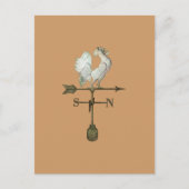 Rustic Rooster Briefkaart (Voorkant)