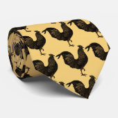 Rustic Rooster Chinees Nieuwjaar 2017 Stropdas (Opgerold)