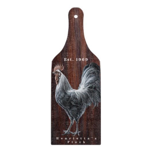 Rustic Rooster Farmhouse Snijplank (Voorkant)