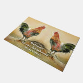 Rustic Rooster Farmhouse Welkom Deurmat (Schuin)