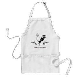 Rustic Rooster, gepersonaliseerd Standaard Schort