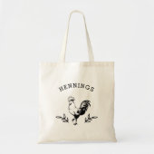 Rustic Rooster, gepersonaliseerd Tote Bag (Voorkant)
