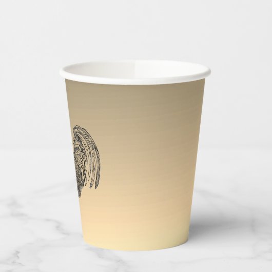 Rustic Rooster Papieren Bekers (Links)