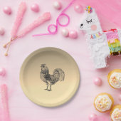 Rustic Rooster Papieren Bordje (Feest)