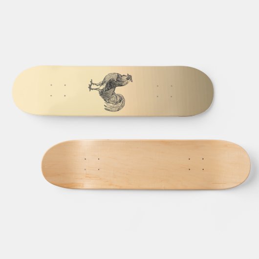 Rustic Rooster Persoonlijk Skateboard (Horizontaal)
