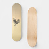 Rustic Rooster Persoonlijk Skateboard (Voorkant)