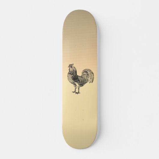 Rustic Rooster Persoonlijk Skateboard (Voorkant)