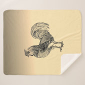 Rustic Rooster Sherpa Deken (Voorkant (horizontaal))