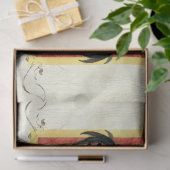 Rustic Rooster Waterverf Harlequin Wood Ontvlechti Tissuepapier (Geschenk)