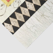 Rustic Rooster Waterverf Harlequin Wood Ontvlechti Tissuepapier (Detail)