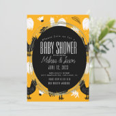 Rustic Roosters Boerderij Hand Drawn Pattern Kaart (Staand voorkant)