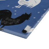 Rustic Roosters Boerderij Hand Drawn Pattern Snijplank (Hoek)
