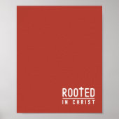 Rustic Rooted Christelijk Faith Quote Poster (Voorkant)