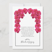 Rustic Roses Wedding Hartelijk dank Bedankkaart (Voorkant)